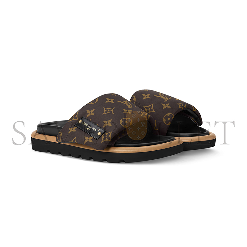 l0vis Vvtt0n pool pillow flat comfort mule 1aaeby
